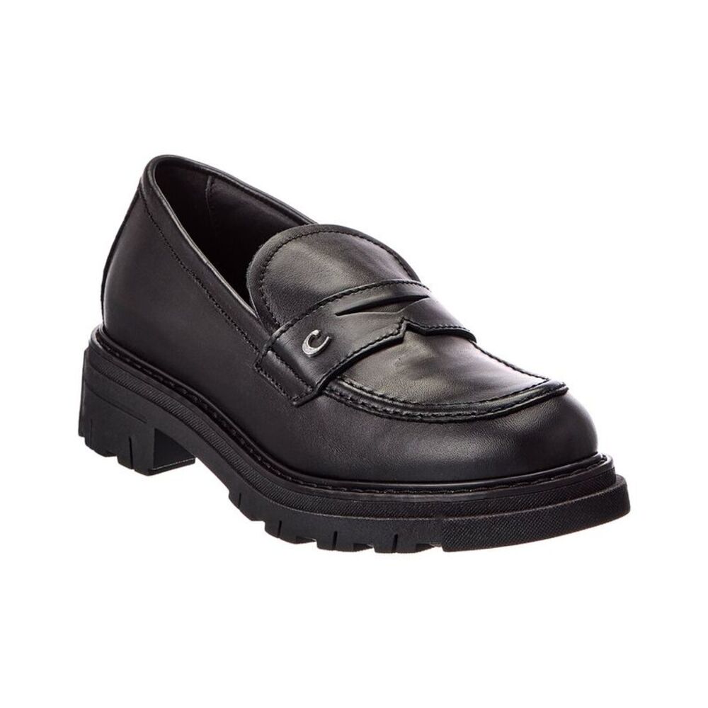 La Canadienne Doe Leather Loafer, Black
